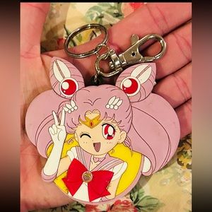 Sailor Moon large rubber keychain vintage